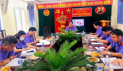 Các Viện KSND thị xã Sơn Tây, Viện KSND huyện Đông Anh tổ chức Hội nghị...